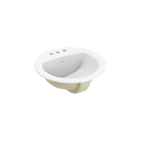 Moen 19 x 19 Porcelain Drop-In Single Bowl Bathroom Sink BGCW13OD1919